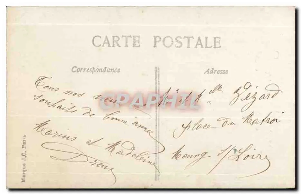 Zwei junge Mädchen — Studio-Porträt — J.C. PARIS n°229 - Rückseite