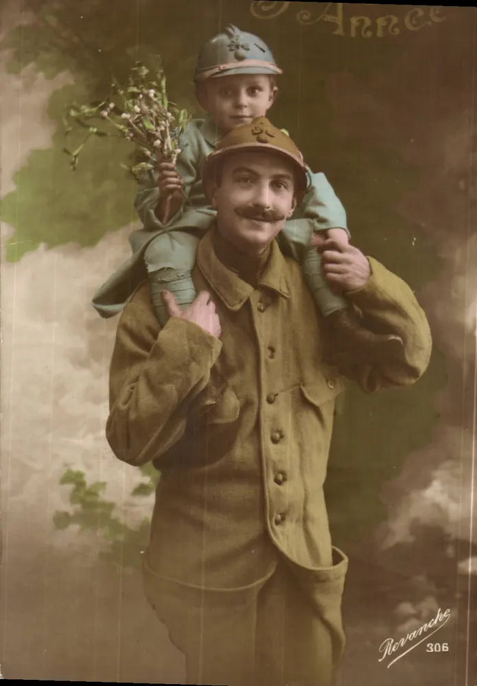 Soldat und Kind in Uniform — Annecy — Revanche 306 - Vorderseite