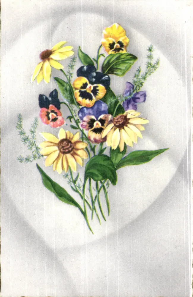 Arranjo de flores — editor Picard, n° 1035 - Frente