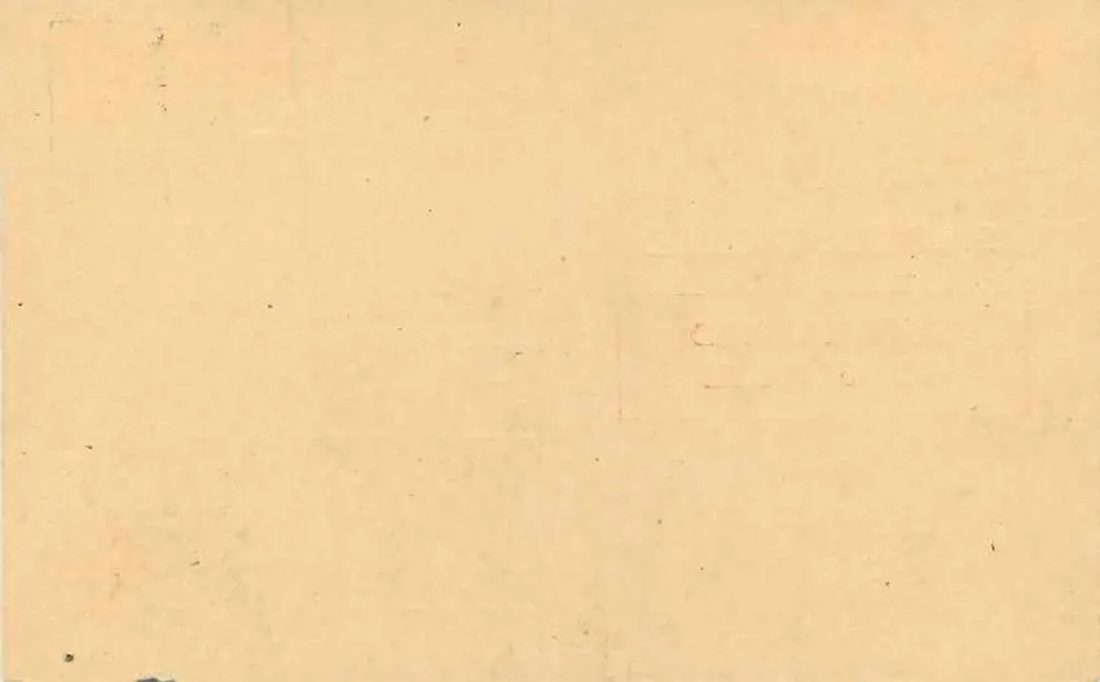 Cartão postal indiano — sobrecarregado a 6 paise — editor Side-ways - Verso