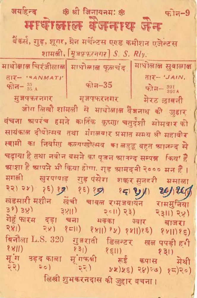 Chhotubal — Shantanker Lane, Kuchaman Road — India - Achterkant