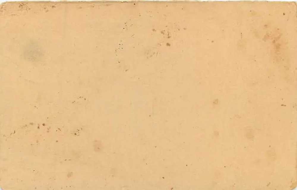 Carta postal indiana — verso com endereço manuscrito — editor não visível - Verso