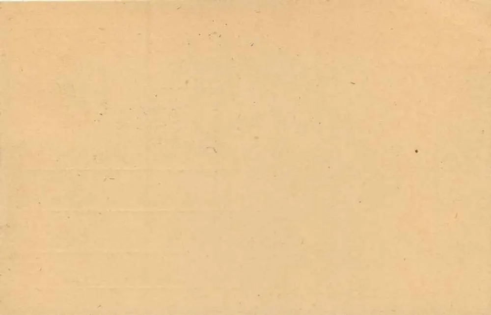 Carta postal indiana — apenas o verso — editor não visível - Verso