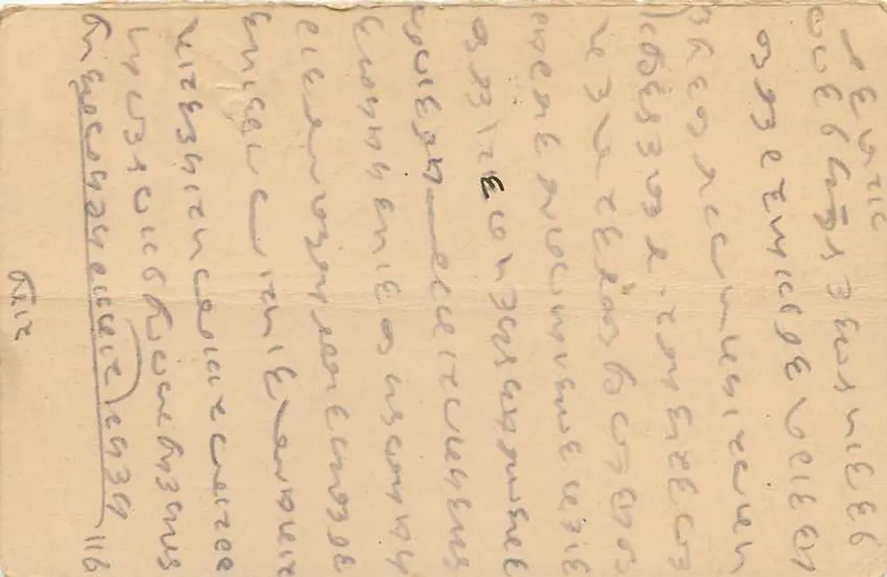 Carta postal indiana — Delhi — editor não visível - Verso