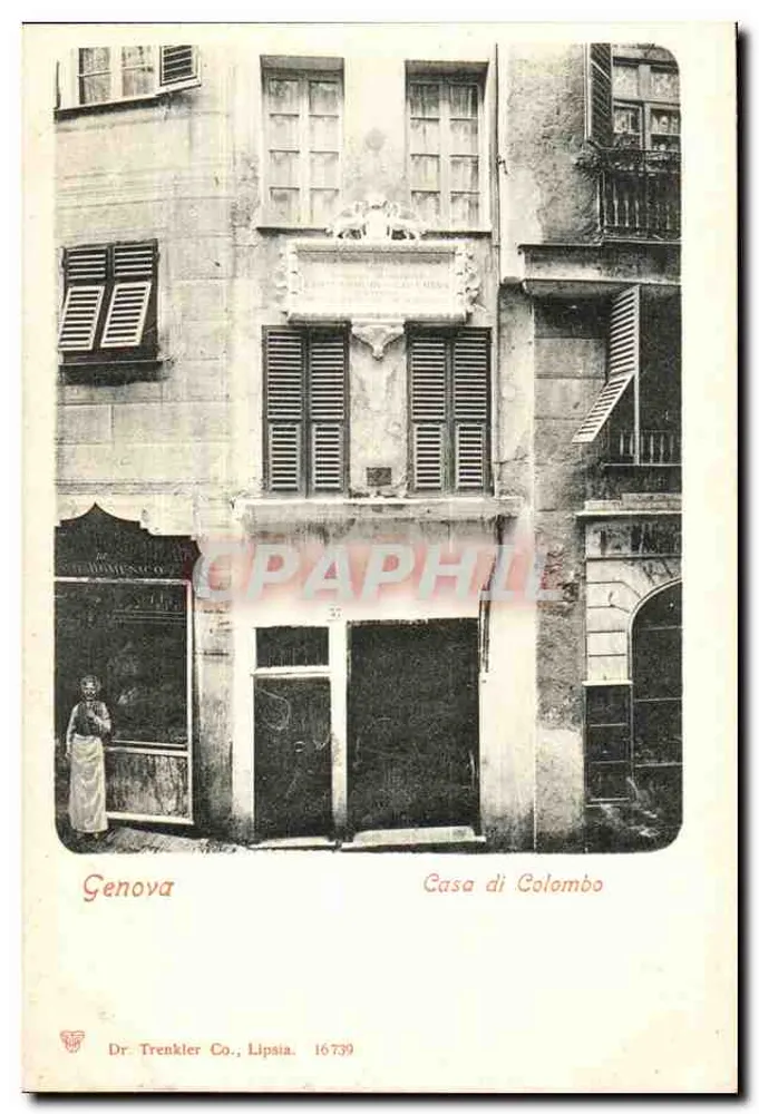 Genova — Casa di Colombo — Dr. Trenkler Co., Leipzig, Nr. 16739 - Vorderseite