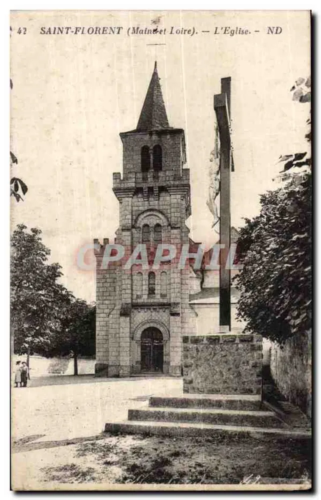 Saint-Florent (Maine-et-Loire) — A Igreja — ND - Frente