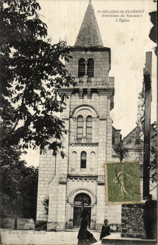 Saint-Hilaire-Saint-Florent — A Igreja — Robin, Editor, Saumur - Frente