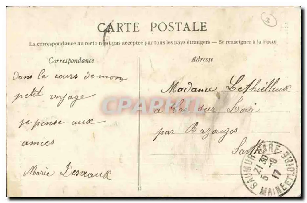 Saint-Hilaire-Saint-Florent — A Igreja — Robin, Editor, Saumur - Verso