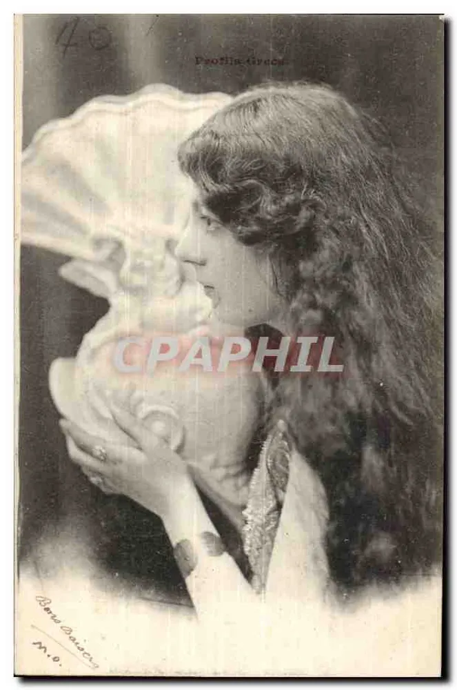 Mulher com concha — Profilis Graces — René Baischy - Frente