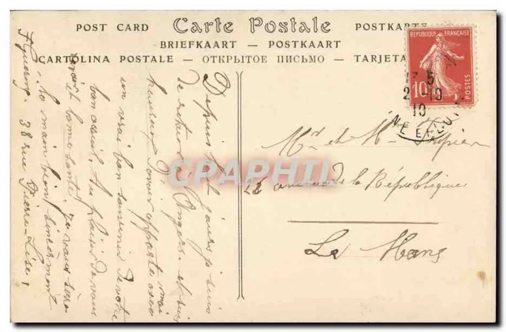Angers — Pequeno Castelo dos Duques de Anjou — ND Pbot. - Verso