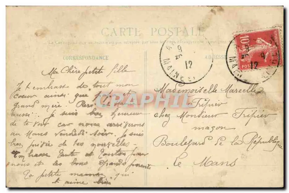 Angers - Igreja de São Serguei - L. V., fot. n°126 - Verso