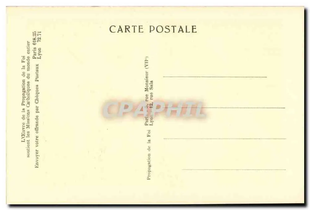 China (Chefoo) — Ein glücklicher junger Christus lebt — Hélio Braun, Paris - Rückseite