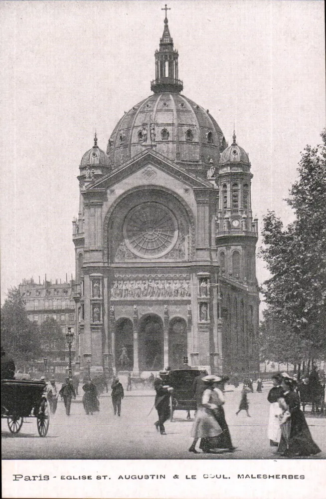 Paris - Kirche St. Augustin & Place Malesherbes - Vorderseite