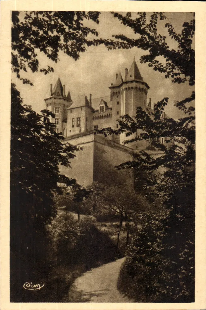 Saumur — O Castelo — MeloGravure Chier Macon - Frente