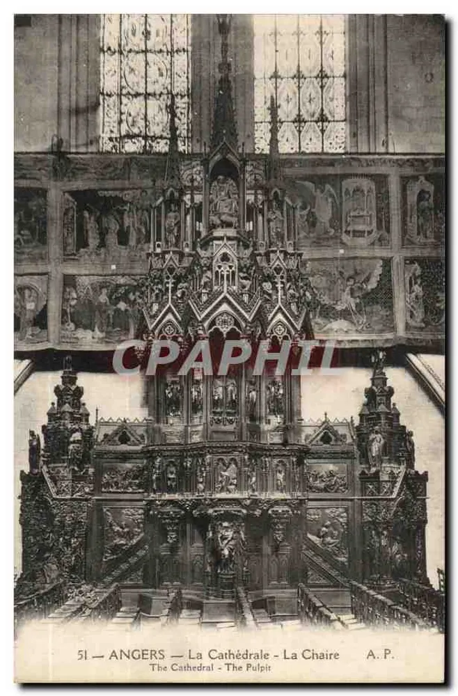 Angers — A Catedral — A Cátedra — A.P. — n°51 - Frente