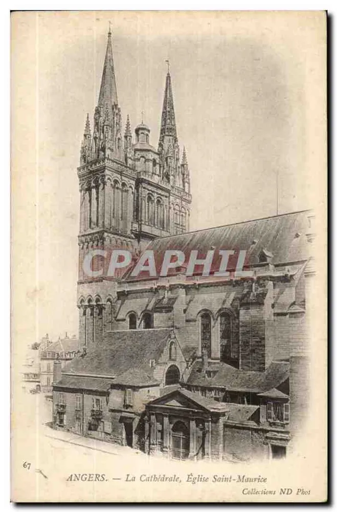 Angers — La Cathédrale, Église Saint-Maurice — Collections ND Phot, n° 67 - Recto