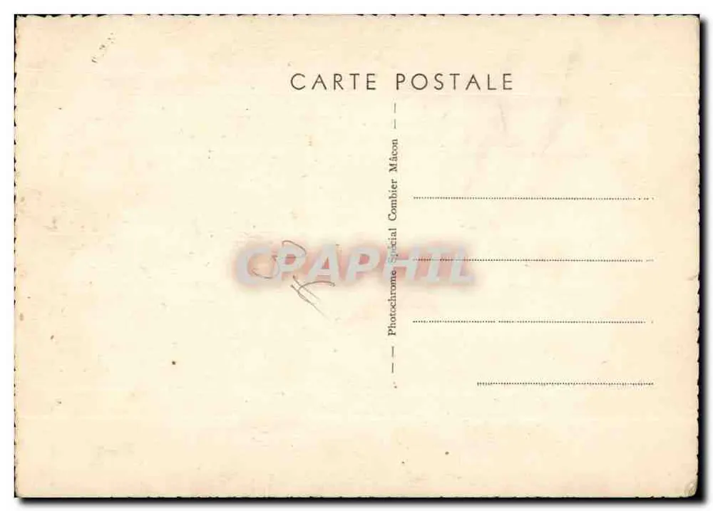 Bretonne Pont-Aven — Malerei von Pigne Dainel — Verlag Photodrome Spécial Combier Mâcon - Rückseite