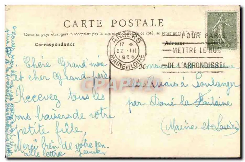 Angers - Pequeno Castelo dos Duques de Anjou — erguido na cour do Grande Castelo feudal — F. Duviérier, editor, Angers - Verso