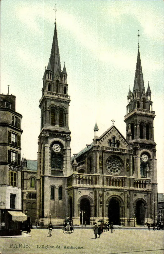 Parijs — L'Église Saint-Ambroise — Calmette - Voorkant