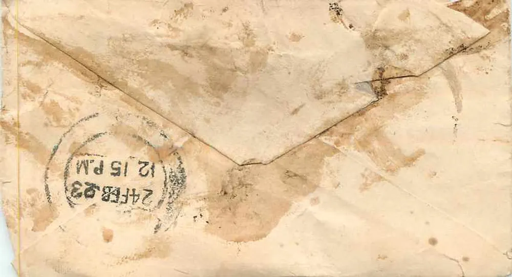 Cartão postal indiano — texto em escrita local — editor indeterminado - Verso