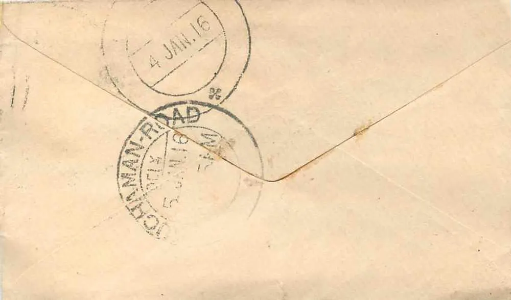 बारॉट — 4 जनवरी 1916 — टिम्बर एवं बर्तन के छाप - पीछे