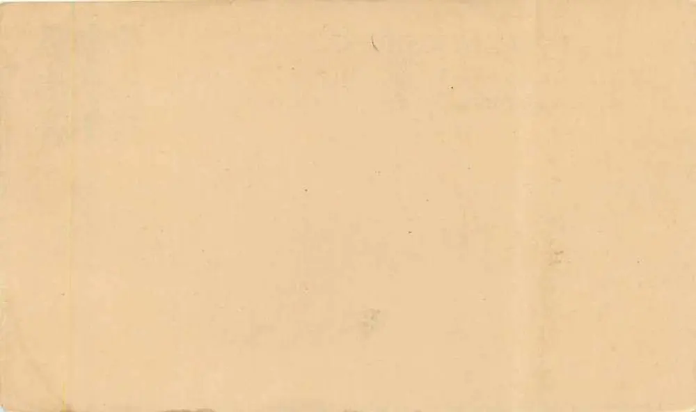 Travancore-Cochin — Carte postale d'Anchal — Département des Postes et Télégraphes - Verso