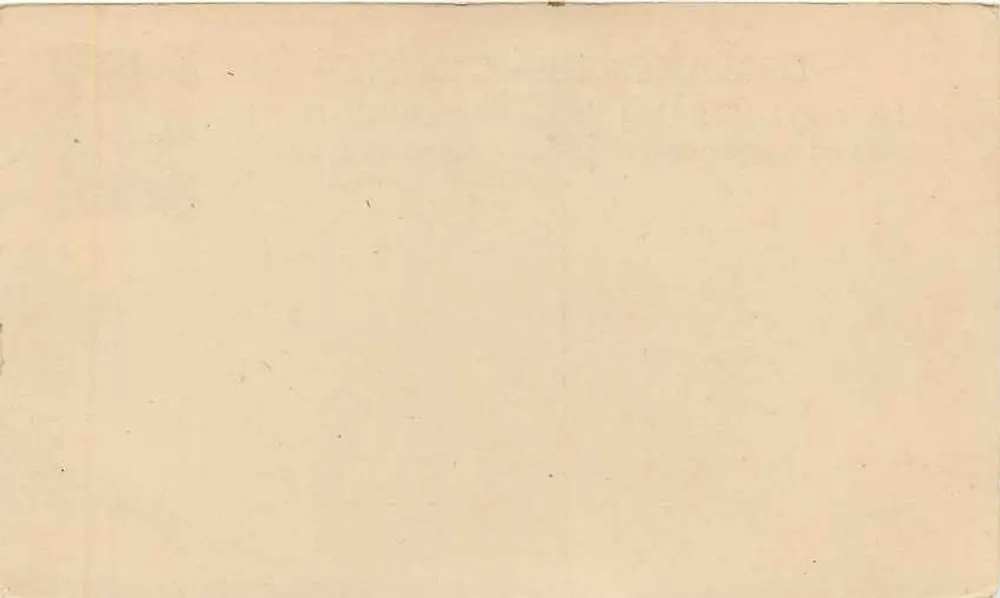 Travancore-Cochin — Anchal Card 4 Pies — Indian Post and Telegraphs Department - Verso
