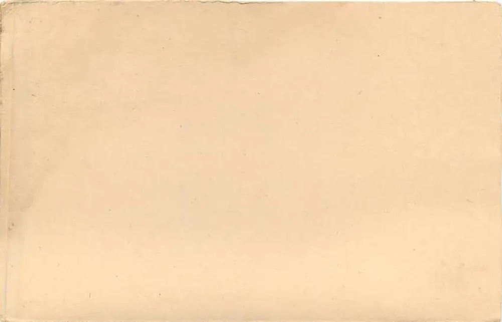 Carta postal dos domínios do Nizam — editor desconhecido, número de série não visível - Verso