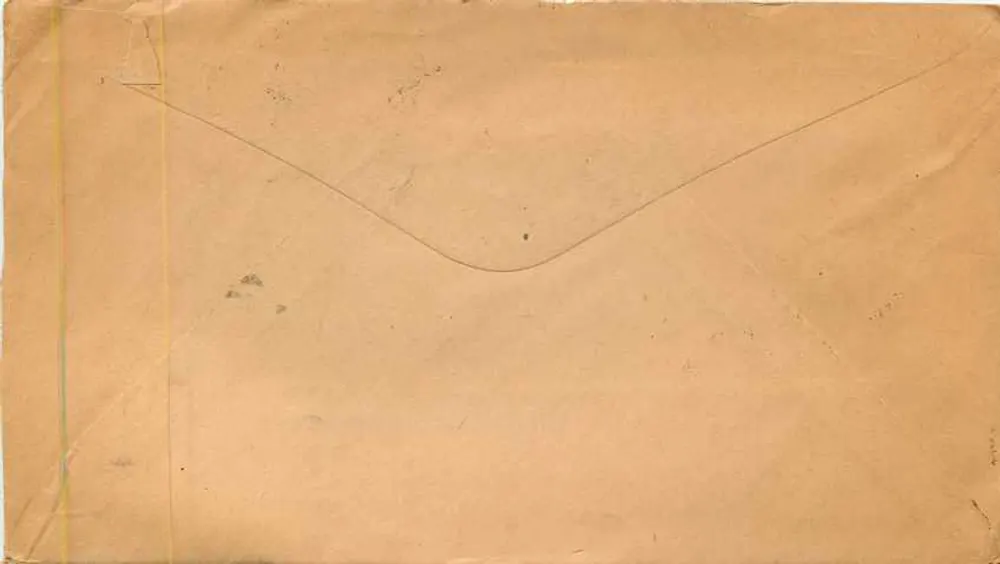 뉴욕 시티 — 1931년 항공우편 봉투 — 미국 항공우편 - 뒷면