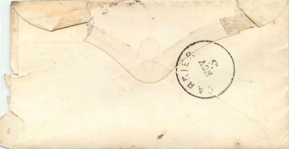 Carte postale américaine — envoyée de Kenyon, Ohio — timbre 3 cents vert - Verso