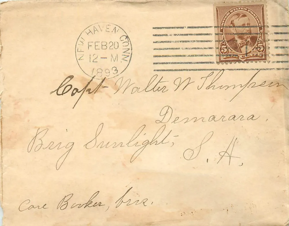 Nueva Inglaterra — Sobrecarta postal — Editor no visible - Anverso