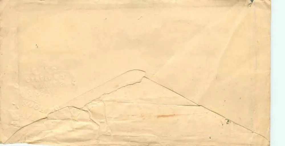 Carte postale à l'adresse de Mr. John Anthony à Smyrna, Delaware — éditeur 'Waterproof Co.' - Verso