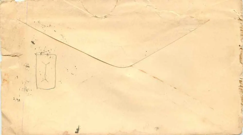 Troy, N.Y. — Brief an Herrn John Anthony nach Smyrna, Del. — H. W. Gordinier, Samen, Landwirtschaftliche Geräte, Heu, Getreide und Futter, Troy, N.Y. - Rückseite