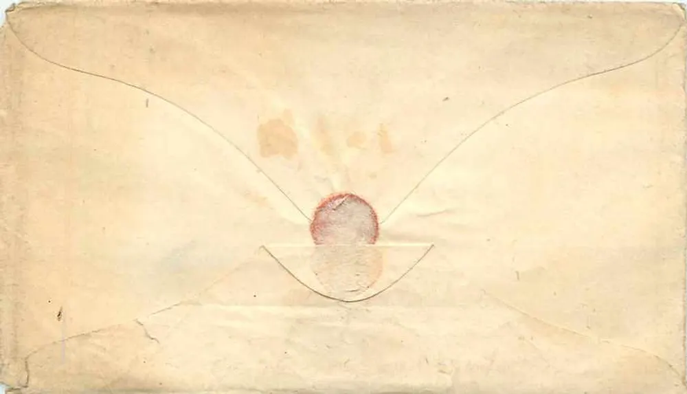 Cartolina postale manoscritta — indirizzo a Mr Wm W Prescott a Leansville, Luzerne Co, Pa — datata 1852 - Verso