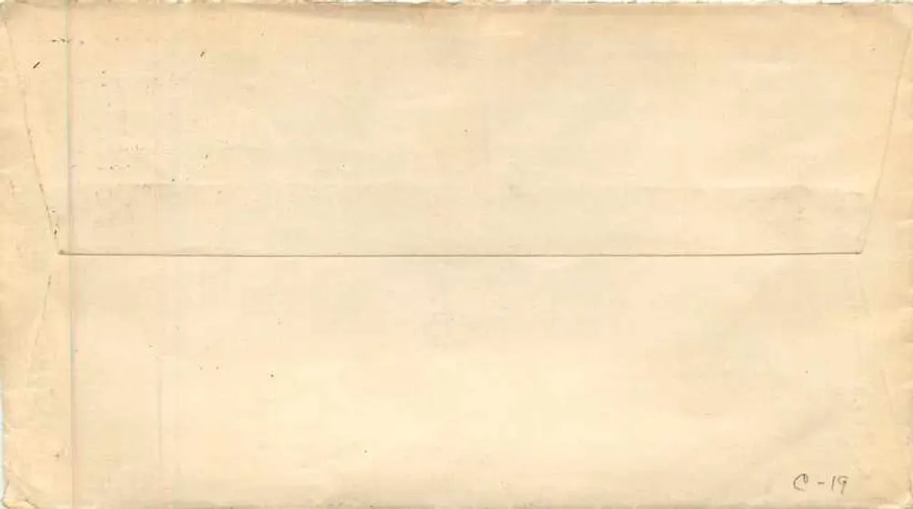 Aéropostale — Youngstown, Ohio — 1935 — U.S. Air Mail - Verso