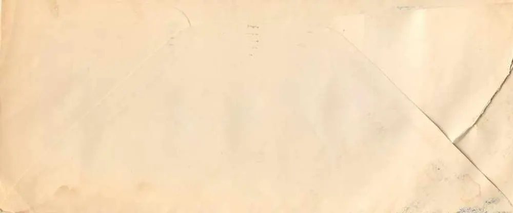 Erster Flug, Indiana, Pennsylvania — National Air Mail Week 1938 — Verlag nicht sichtbar - Rückseite