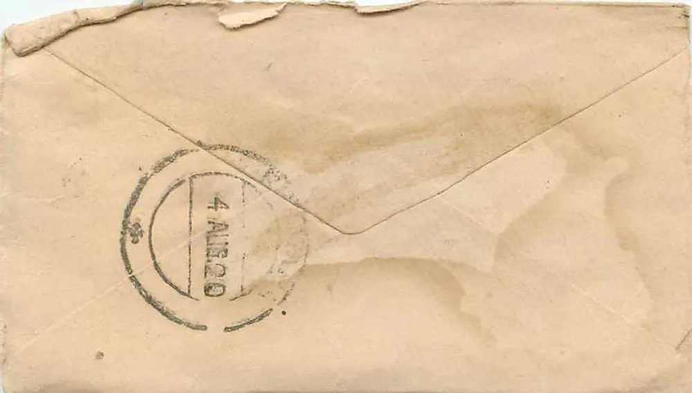 Gwalior — carta postal destinada a Bhelwara — editor desconhecido - Verso