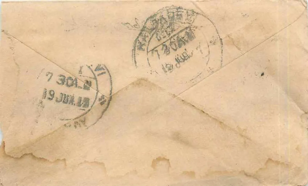 Gwalior — carta postal antiga — editor Gwalior - Frente