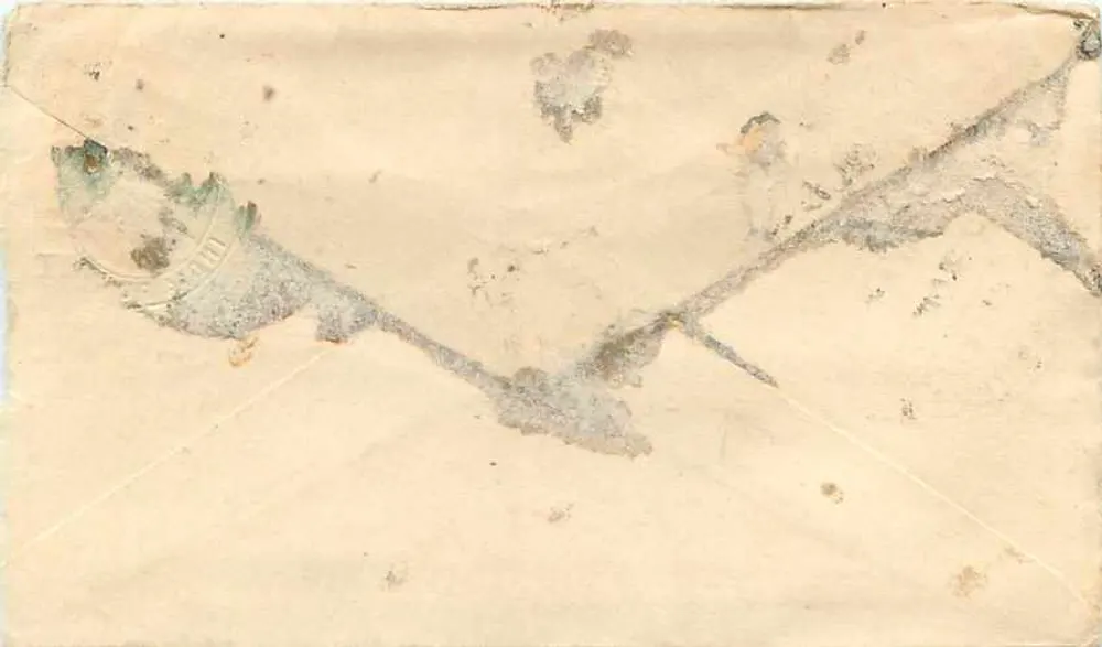Udaipur — postcard to Baluchistan — unknown publisher - Back