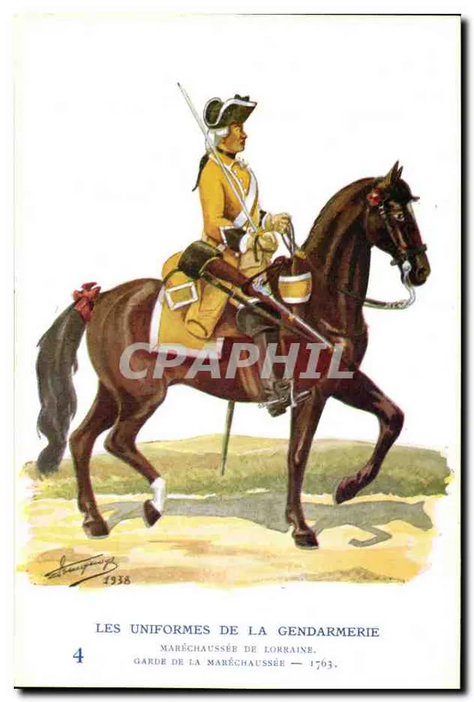 Garde de la Maréchaussée de Lorraine — 1763 — Éditeur: Schauvigny, n°4 - Vorderseite