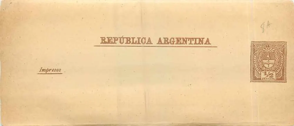 Republika Argentyna — Poczta oficjalna — Impresos - Awers