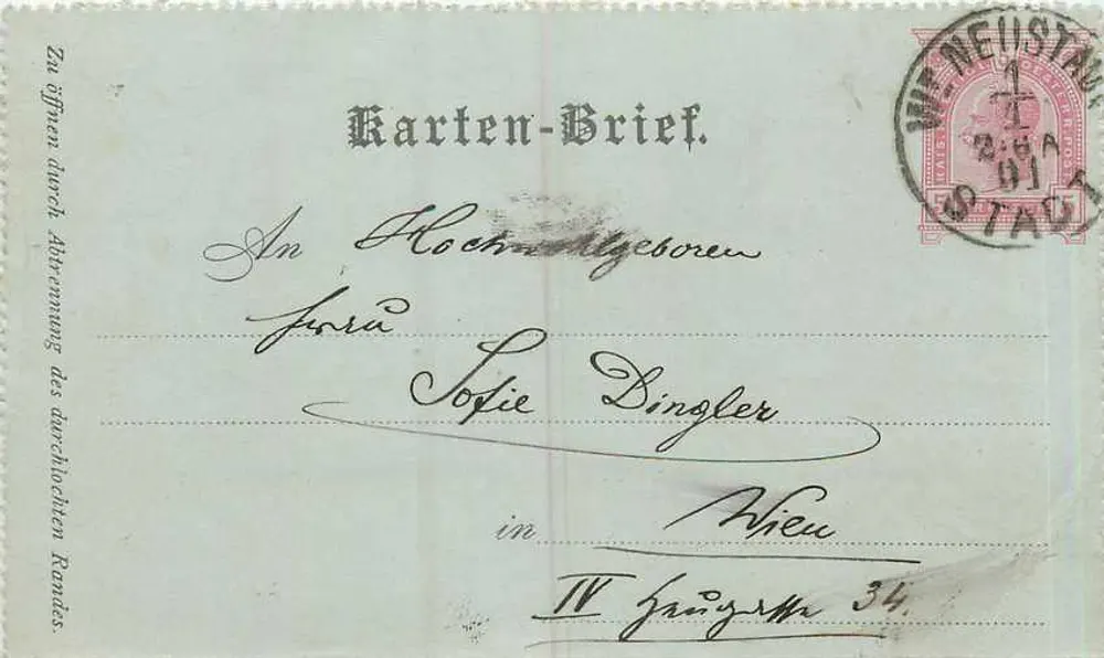 Carta postal alemã — instrução para o uso — editor não identificado - Frente