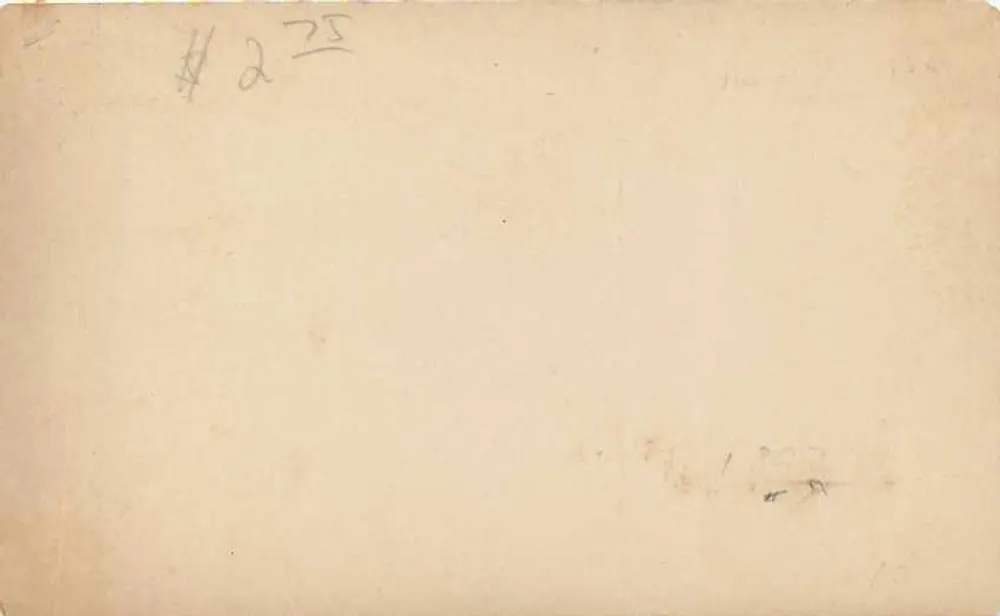 Carta postal de Barbados — selo de meio penny — verso em branco - Verso