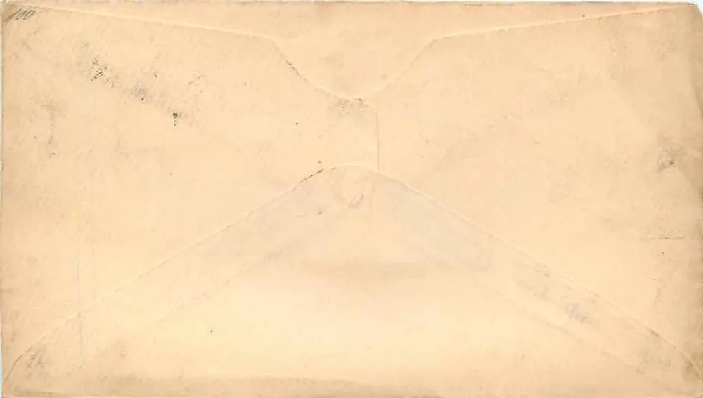 Bolivie — Lettre à Leipzig — timbre 5 centavos - Verso