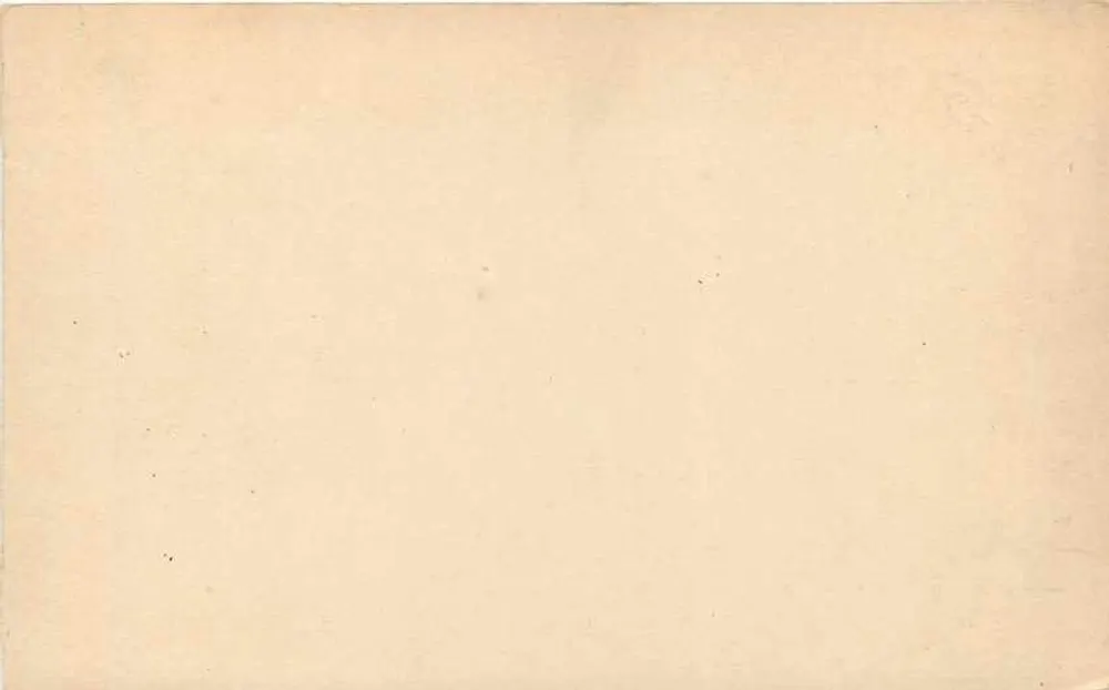 République de Bolivie — Tarjeta Postal — Union Postal Universal - Verso