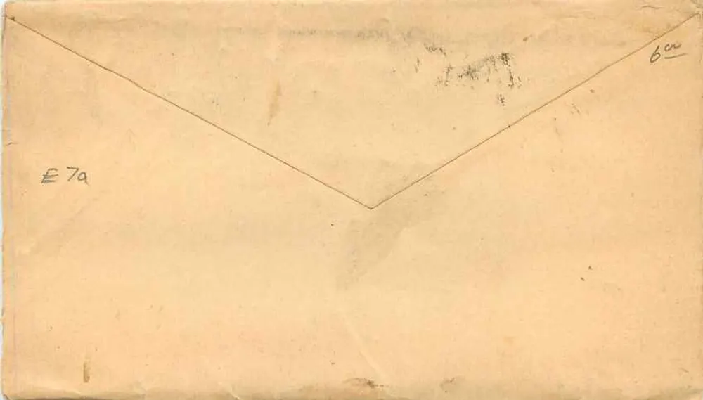 Brasil — Sobrecarta postal — Editor desconocido, número de serie no visible - Reverso
