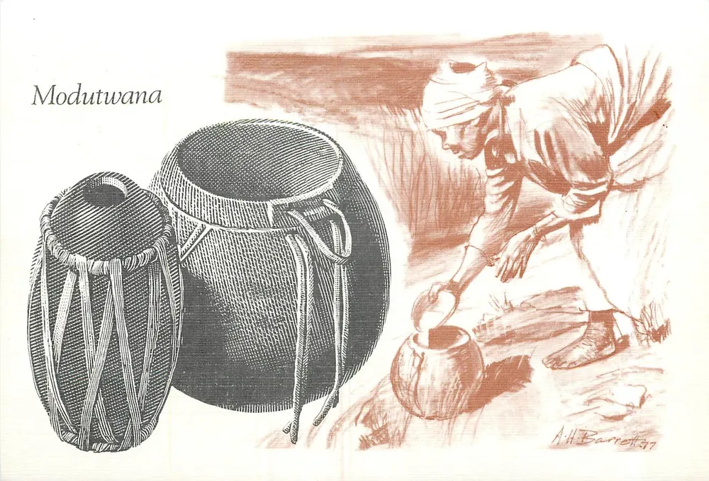मोडुतवाना — पारंपरिक बर्तन — ए.एच. बैरेटन, 1937 - आगे