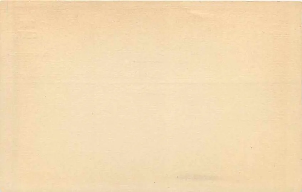 Carta postal em branco da Guiana Britânica — editor União Postal Universal, selo de 3 centavos - Verso