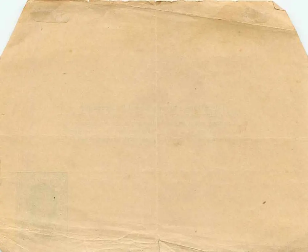 Cape of Good Hope — enveloppe à usage de presse — timbre demi-penny - Verso