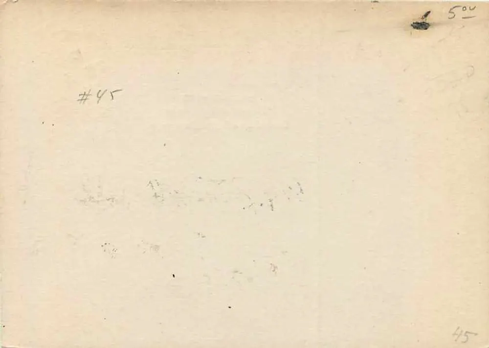 Colombo — carta postal colonial — editor desconhecido, número de série não visível - Verso